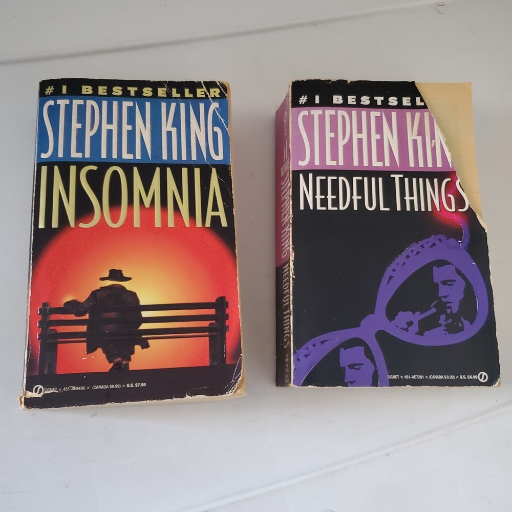 Stephen King Insomnia and Needful Things Paperback Lot of2 Signet Vintage Horror